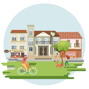 Non-motorized urban centers scenario